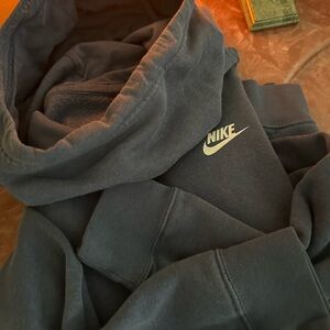 Nike Blue Cowl Neck Hoodie
